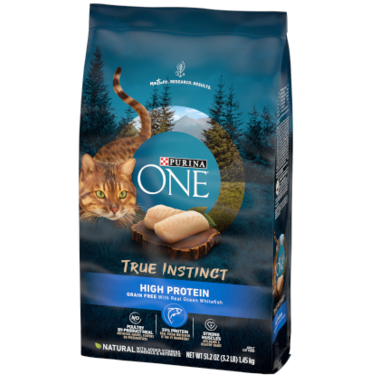 Purina one true instinct store grain free cat food